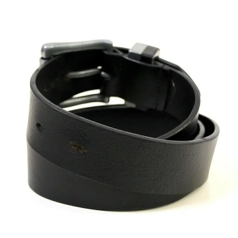 SADDLE BLACK GENUINE LEATHER 1 3/8